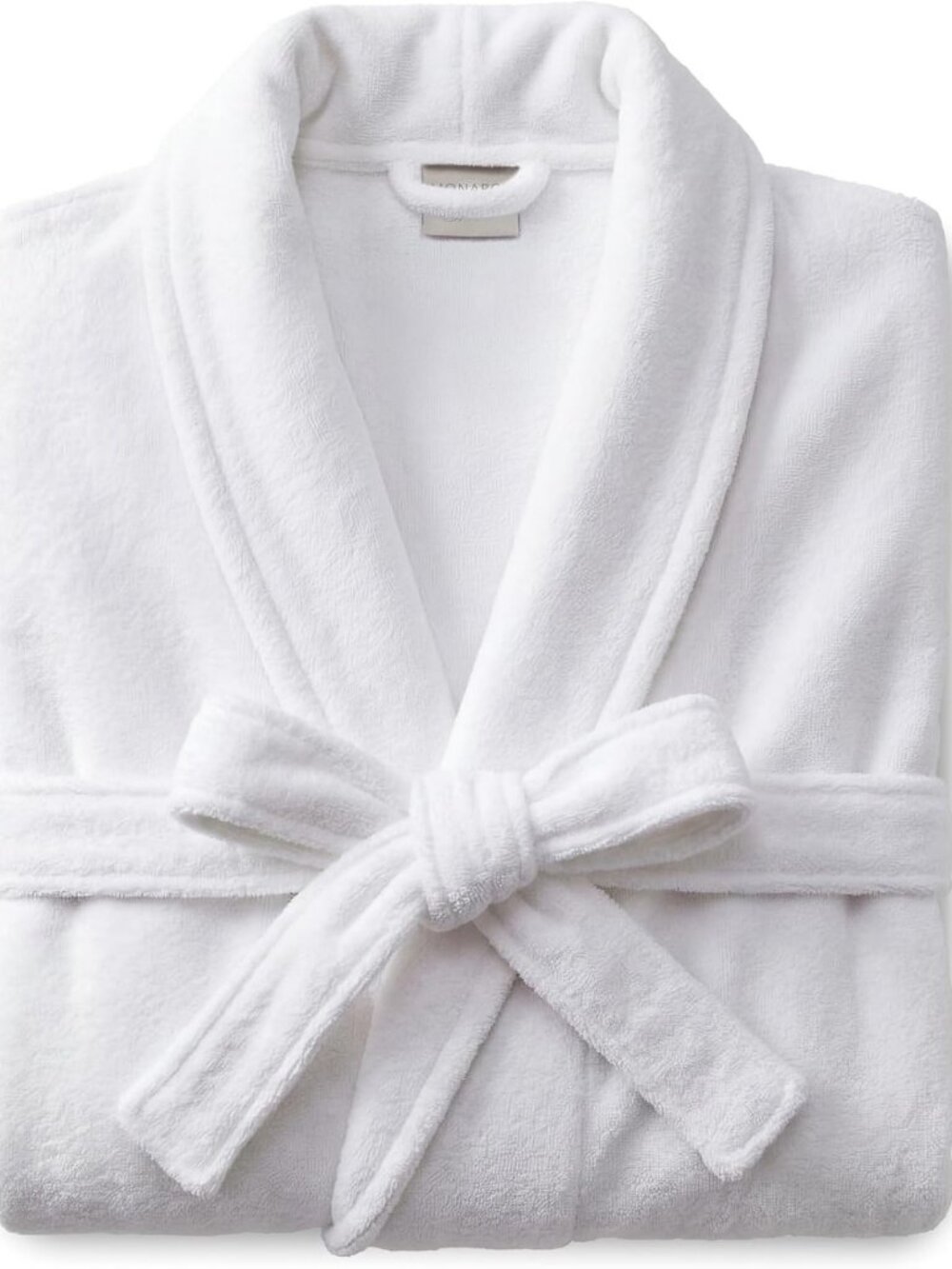 Cozy Cotton Terry Velour Bath Robe with Self-Tie Belt for Men & Women, Spa